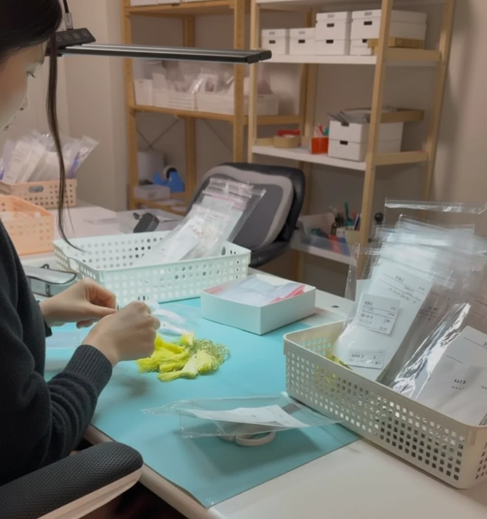 梱包作業の様子